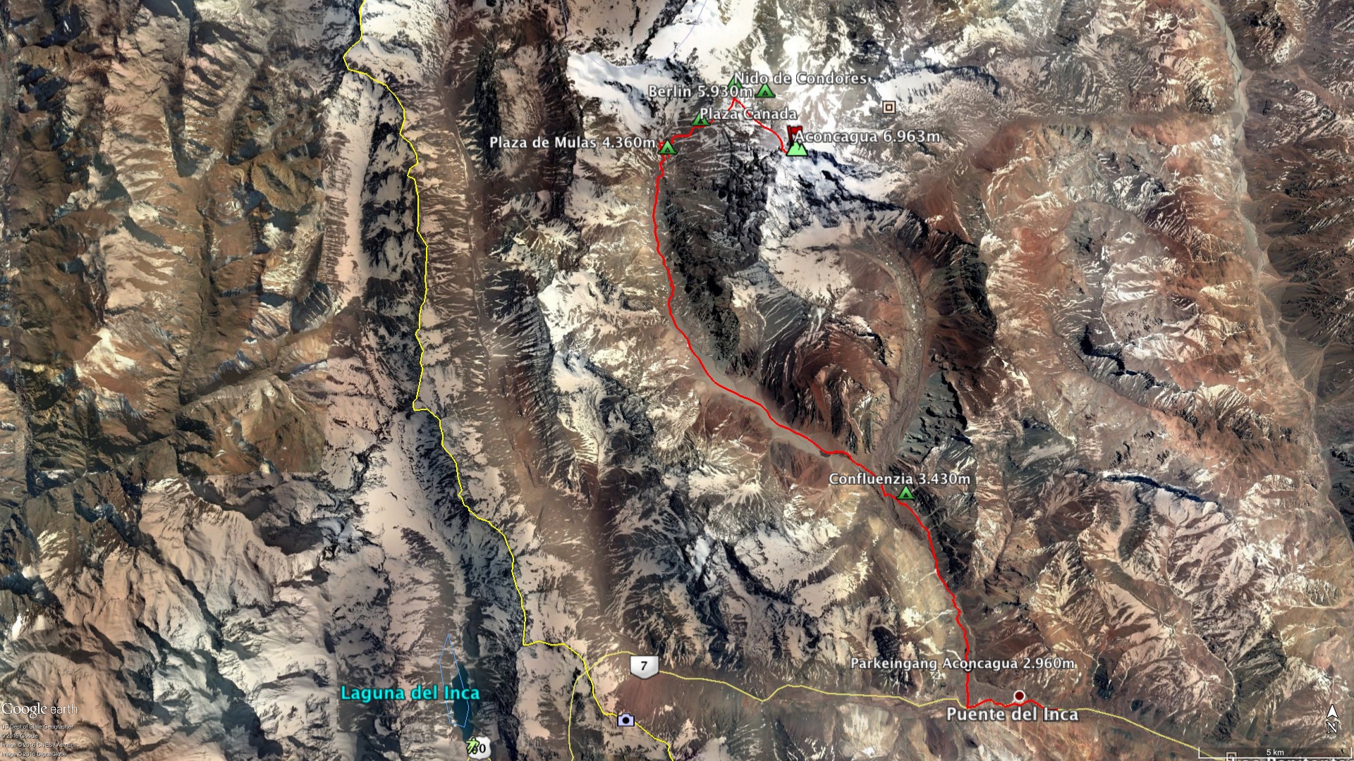 Aconcagua - Route