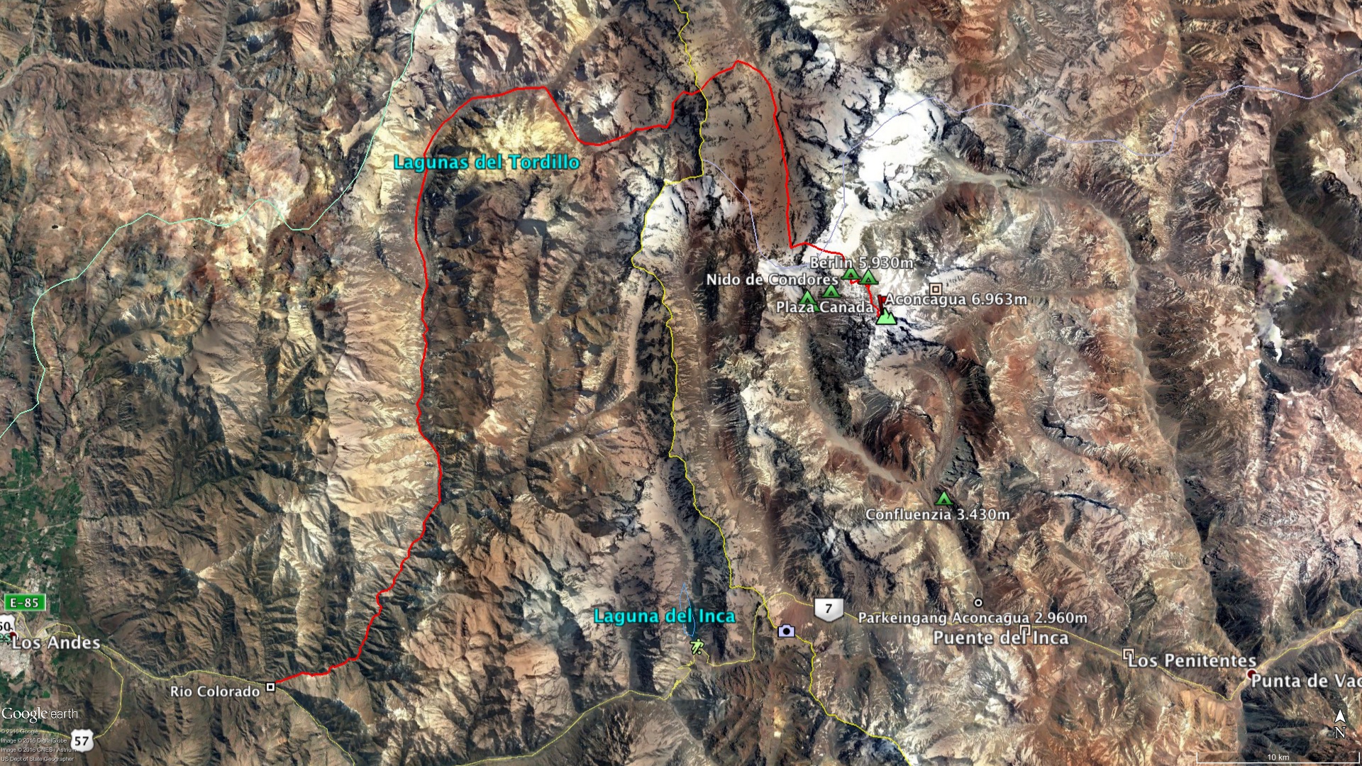 Aconcagua - Route
