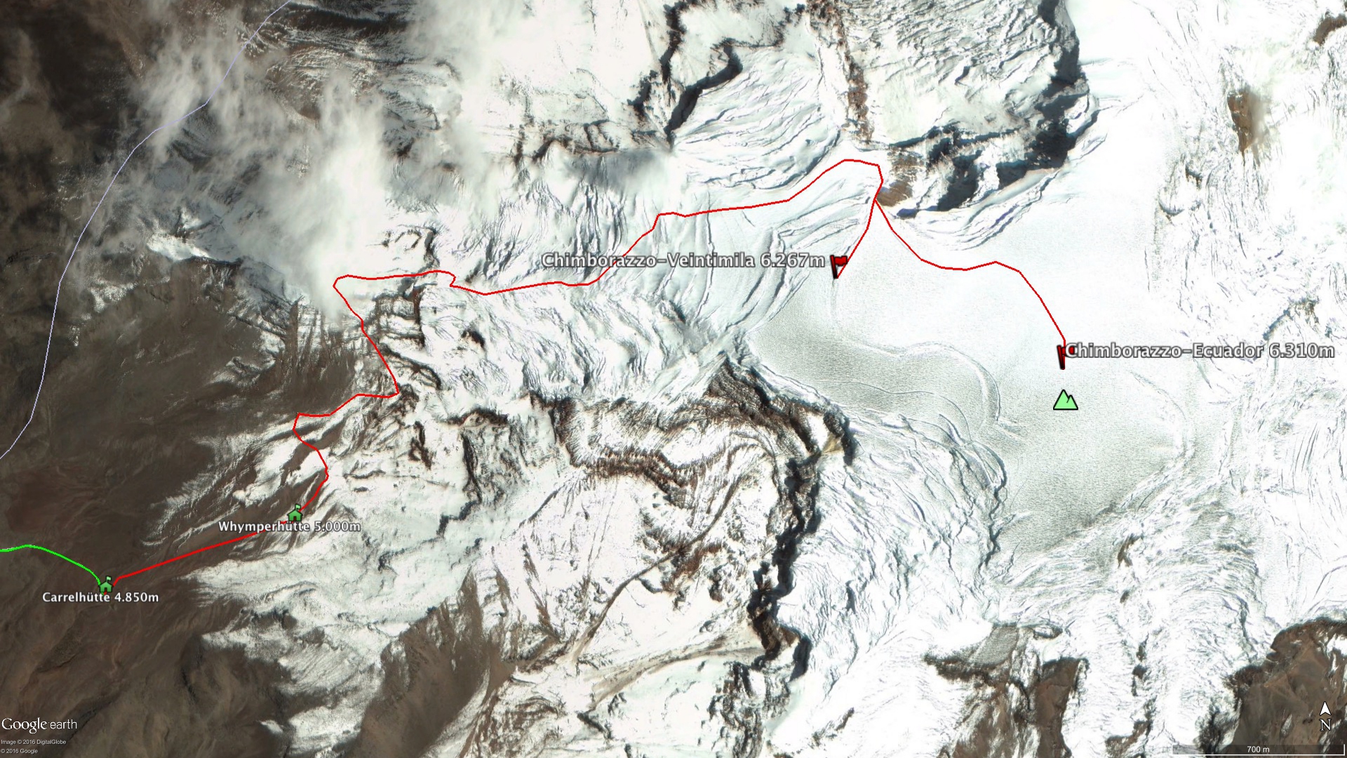 Chimborazo - Ecuador - Route