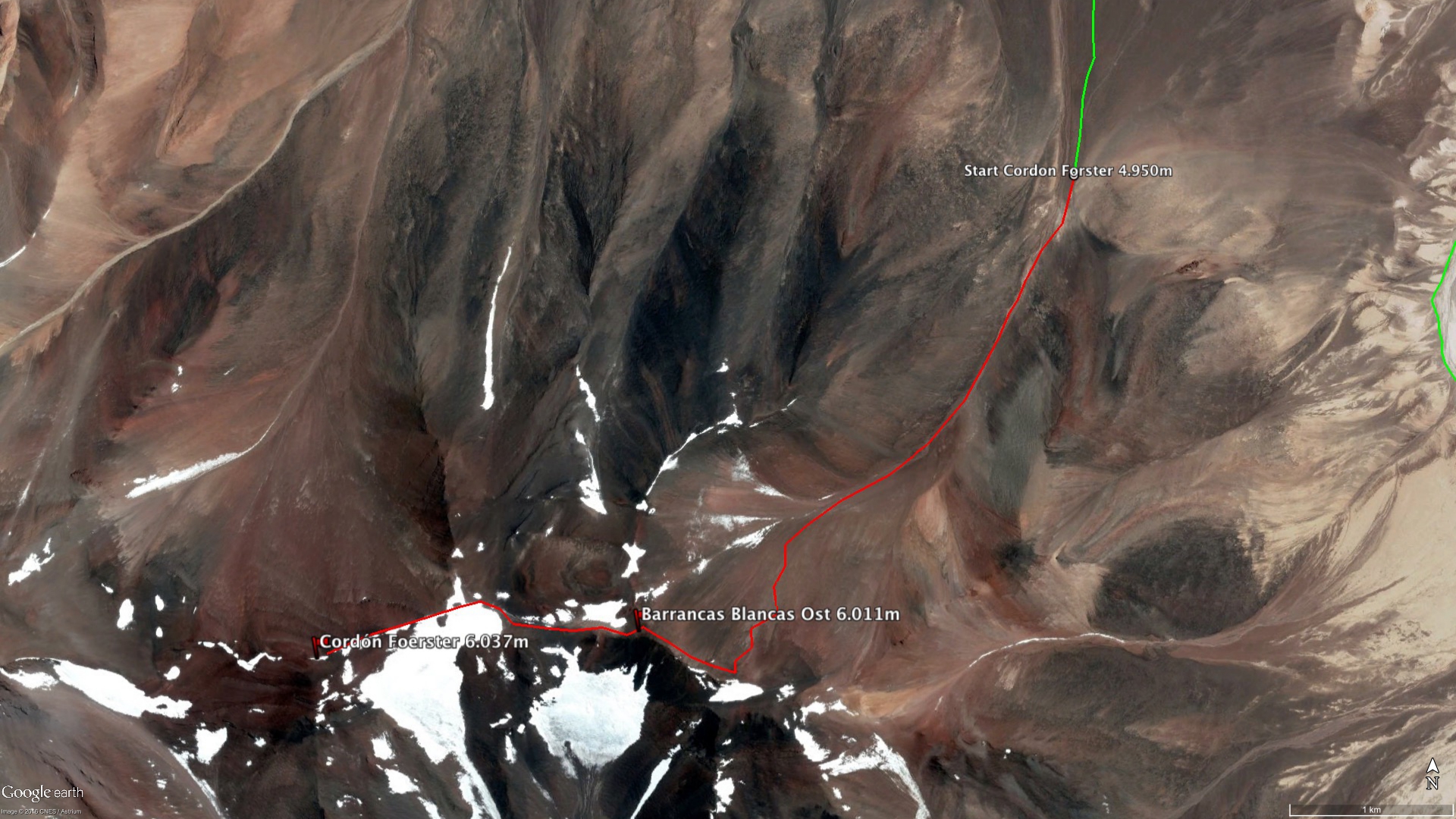 Barrancas Blancas Ost - Route