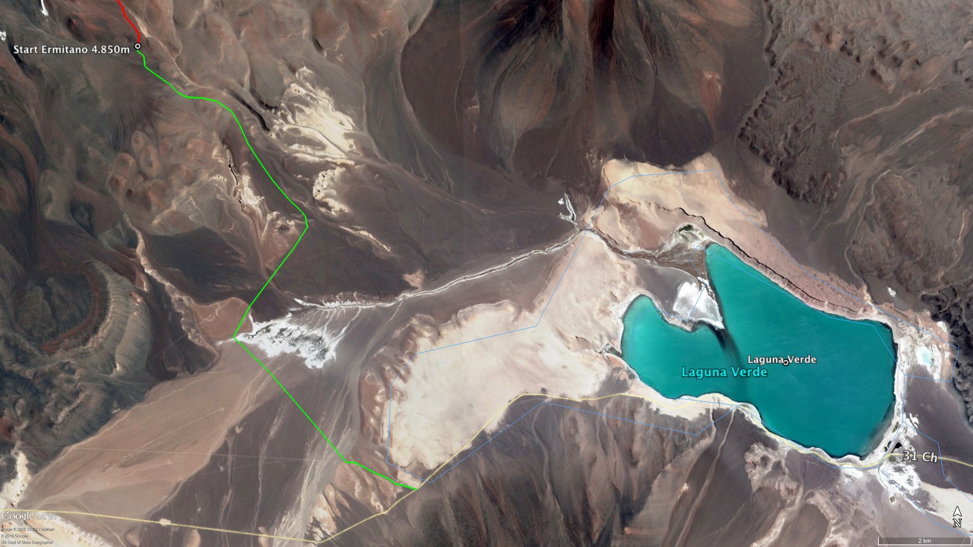 El Ermita&ntilde;o - Route