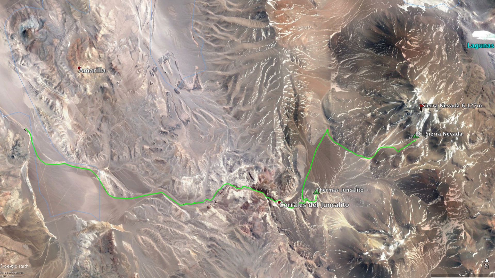 Sierra Nevada - Route