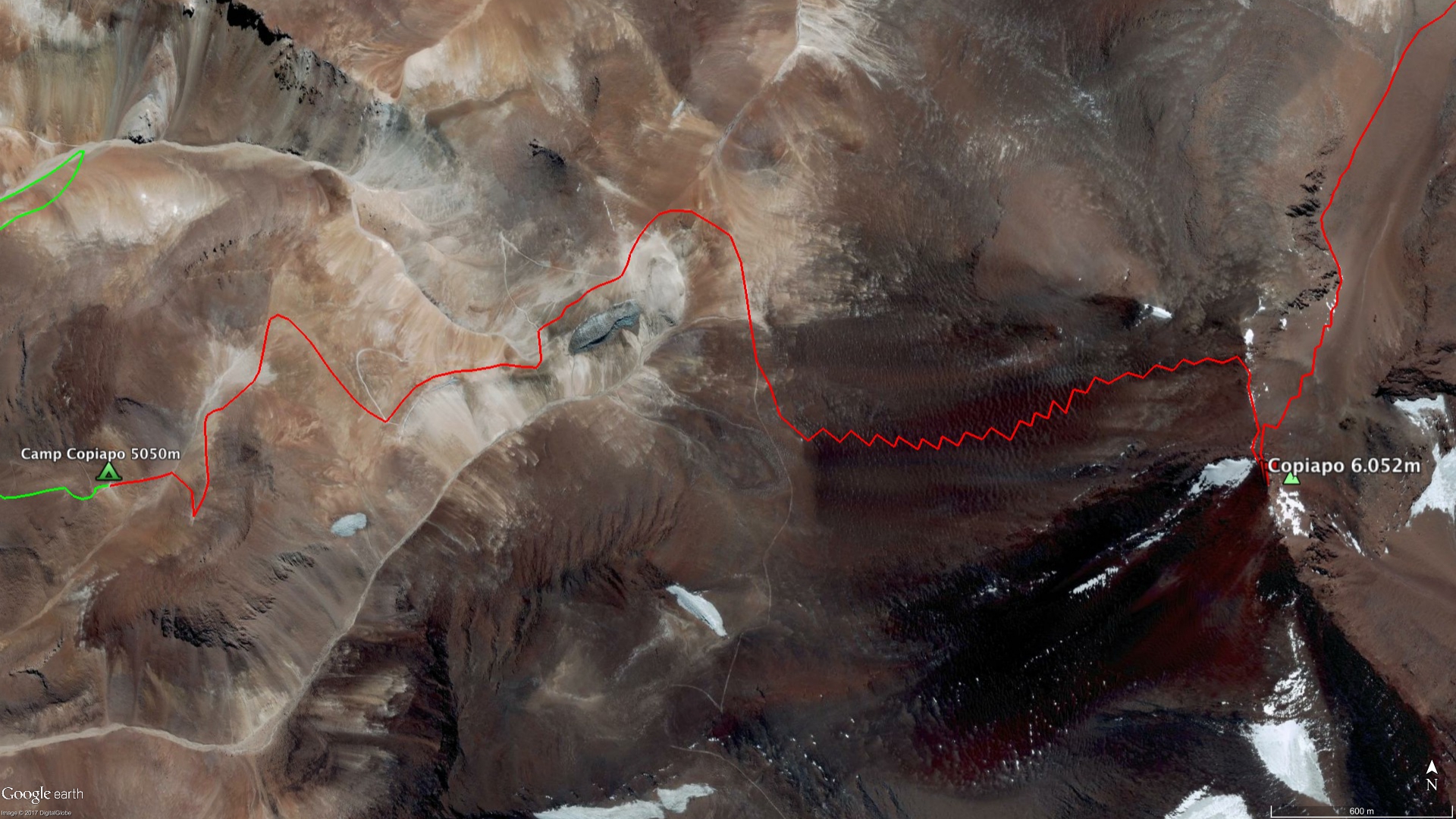 Copiapó / Cerro Azufré - Route